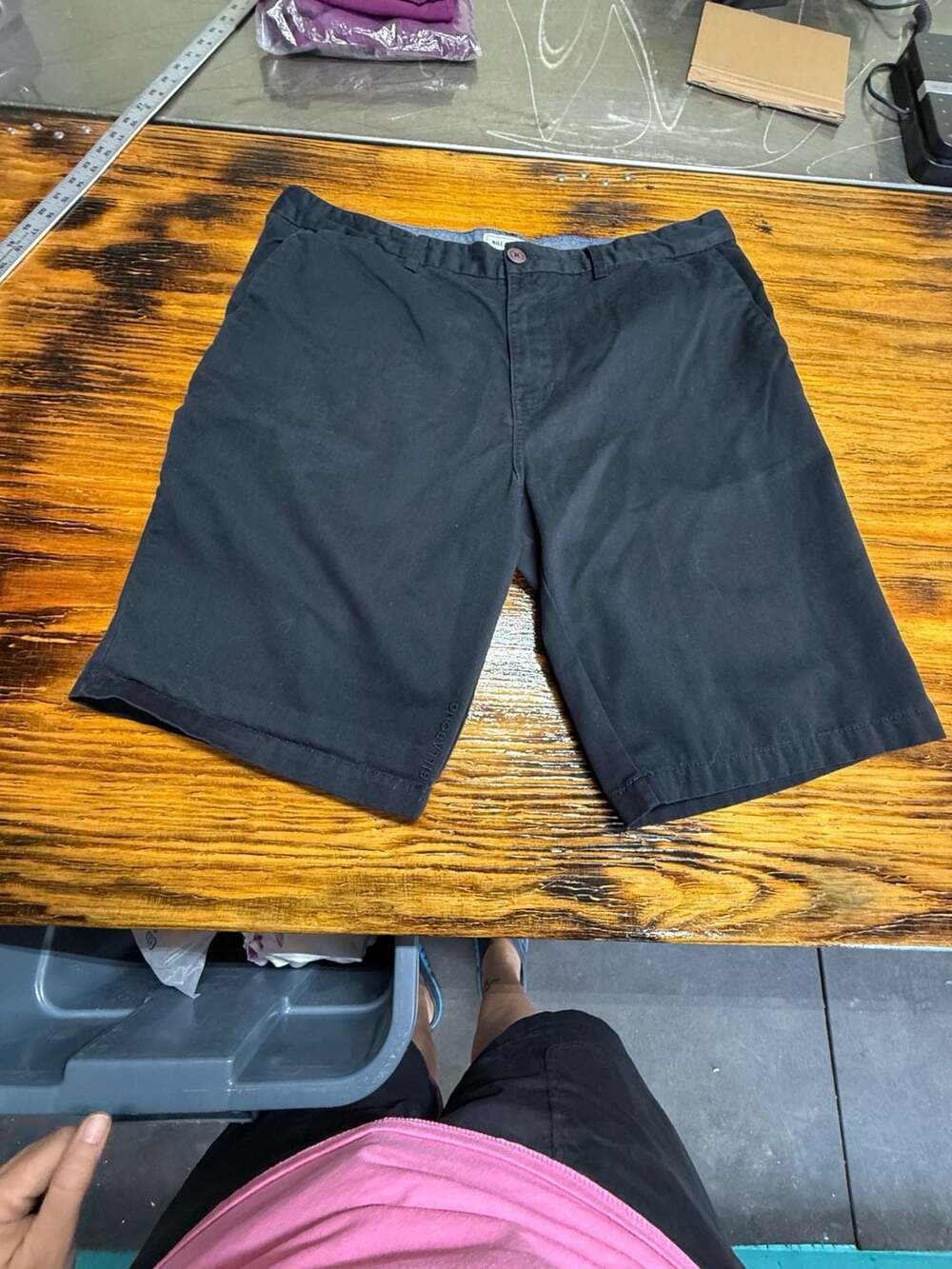 Billabong Chino Shorts Size 38 Black